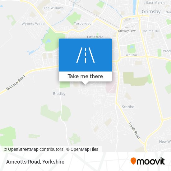 Amcotts Road map