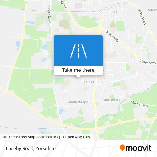 Laceby Road map
