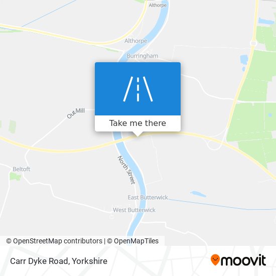 Carr Dyke Road map