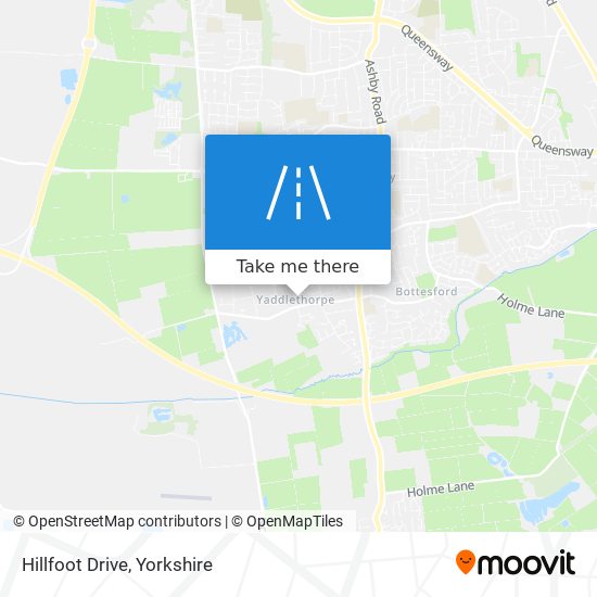Hillfoot Drive map