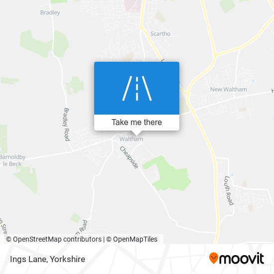 Ings Lane map