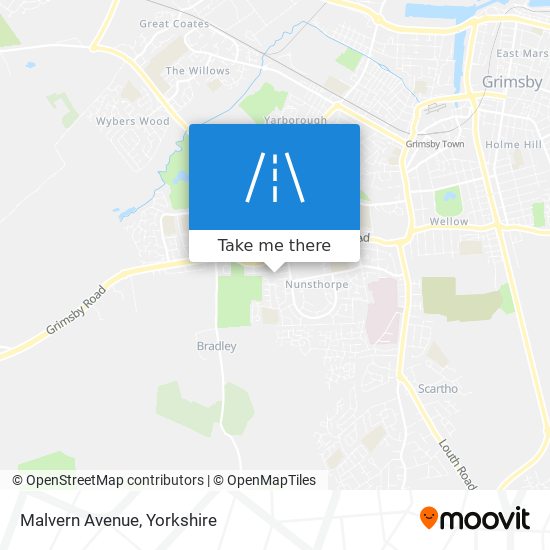 Malvern Avenue map