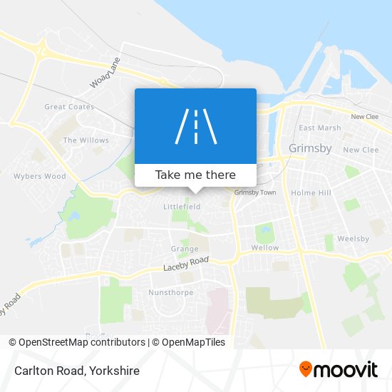 Carlton Road map