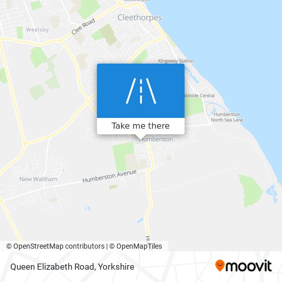 Queen Elizabeth Road map