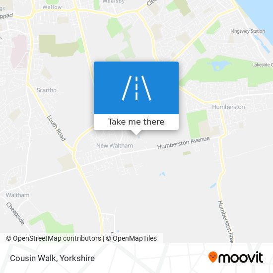 Cousin Walk map