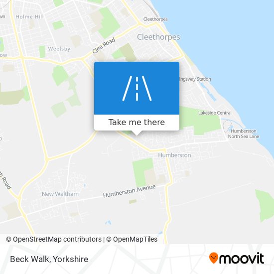 Beck Walk map