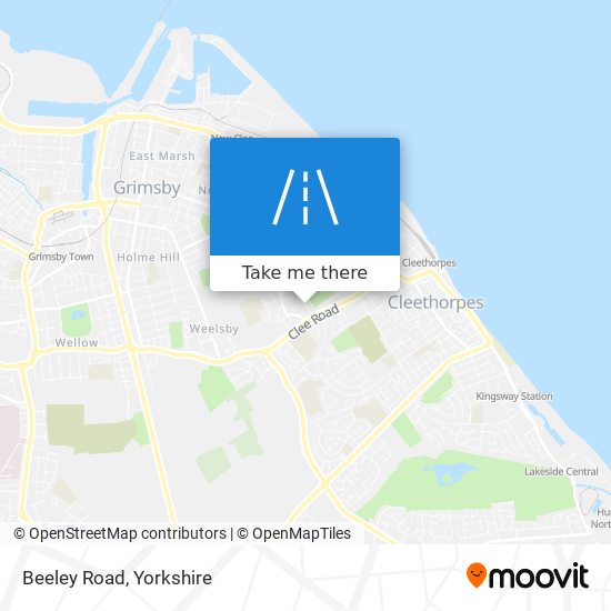 Beeley Road map