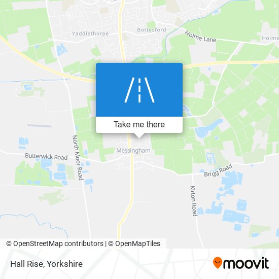 Hall Rise map