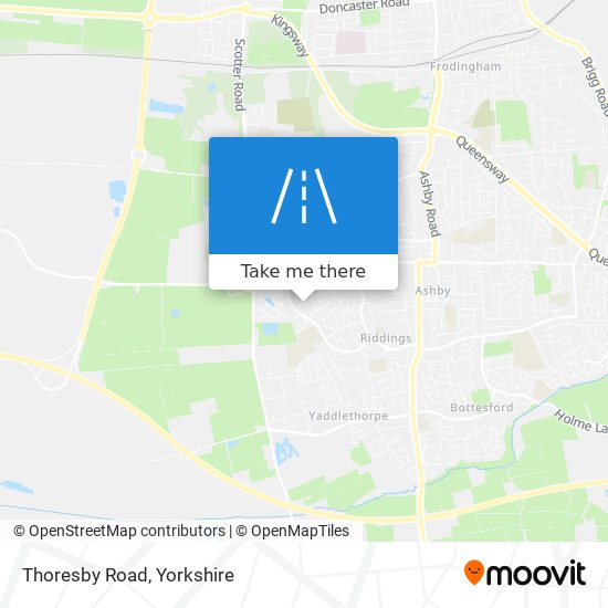 Thoresby Road map