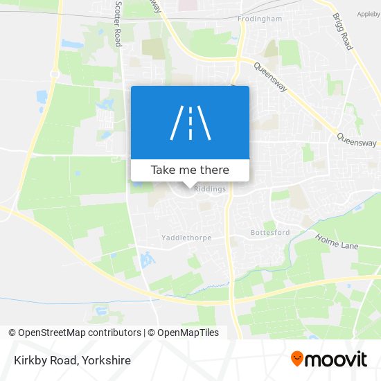 Kirkby Road map