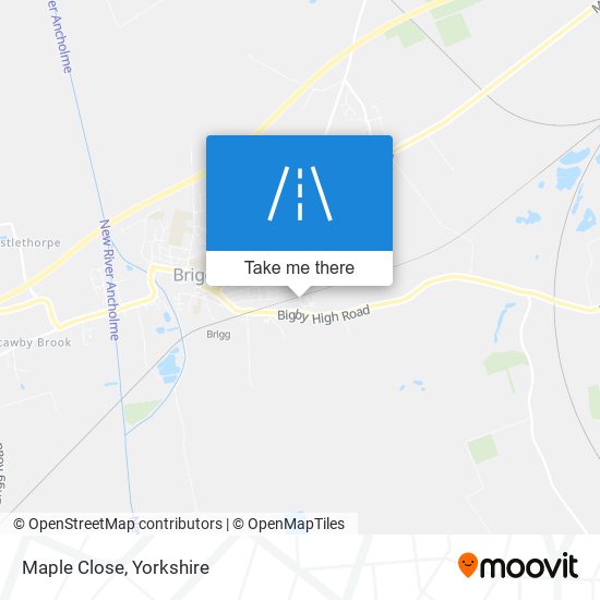 Maple Close map