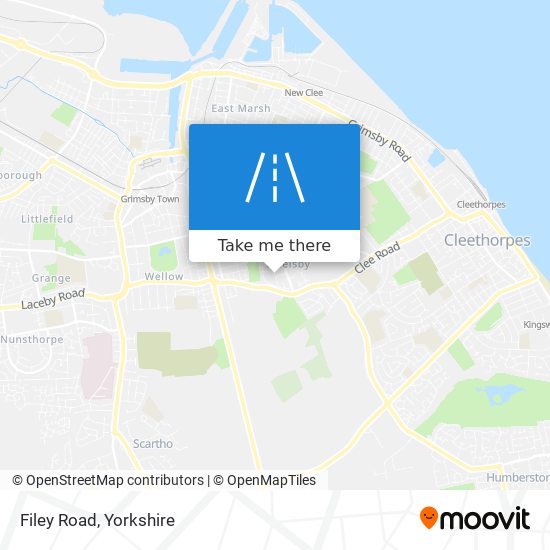 Filey Road map