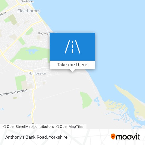 Anthony's Bank Road map