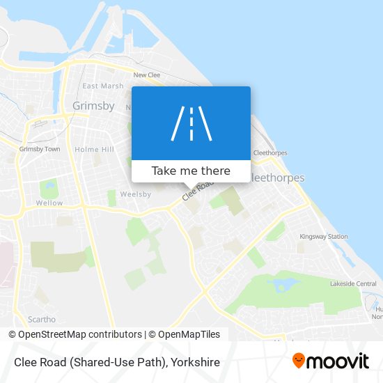 Clee Road (Shared-Use Path) map