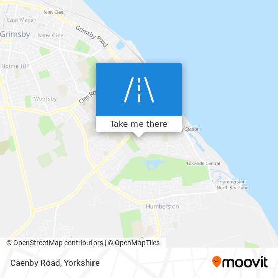 Caenby Road map