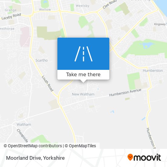 Moorland Drive map