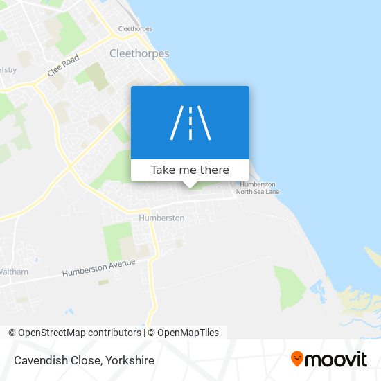Cavendish Close map