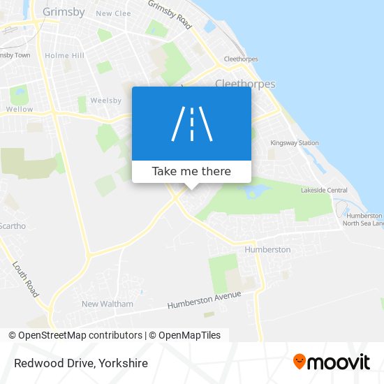 Redwood Drive map