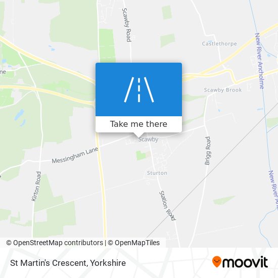 St Martin's Crescent map