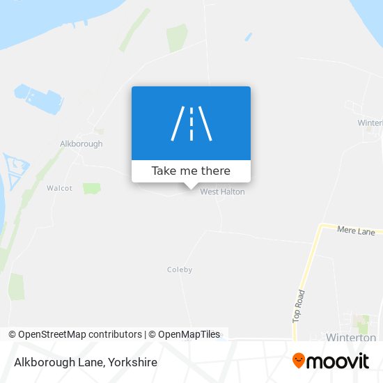 Alkborough Lane map