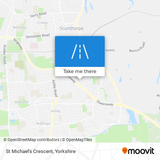 St Michael's Crescent map