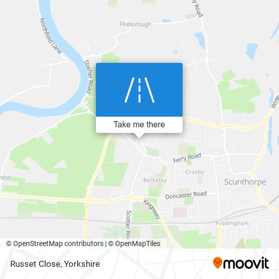 Russet Close map