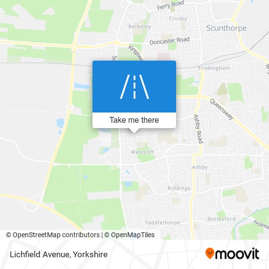 Lichfield Avenue map