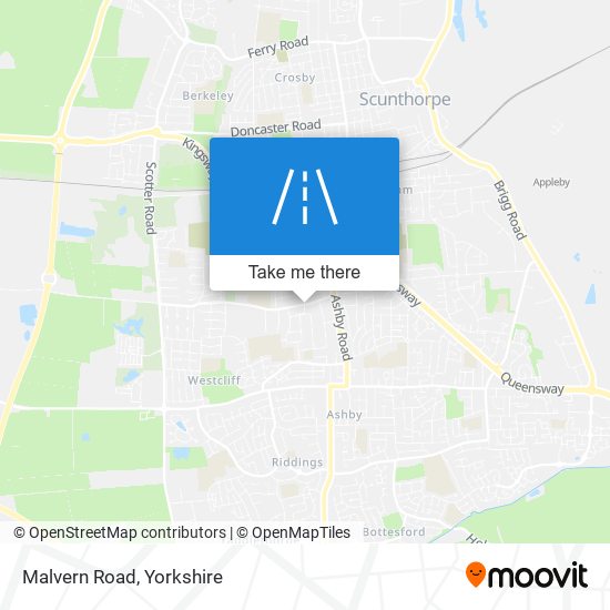 Malvern Road map