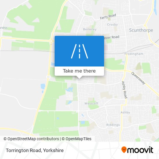Torrington Road map