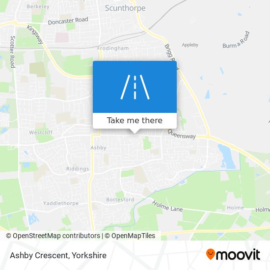 Ashby Crescent map
