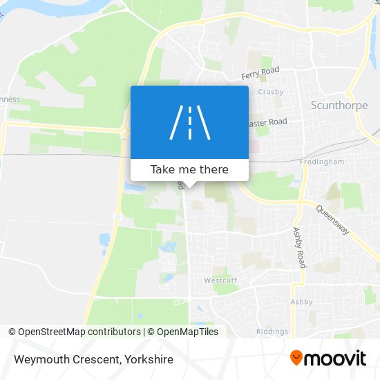 Weymouth Crescent map