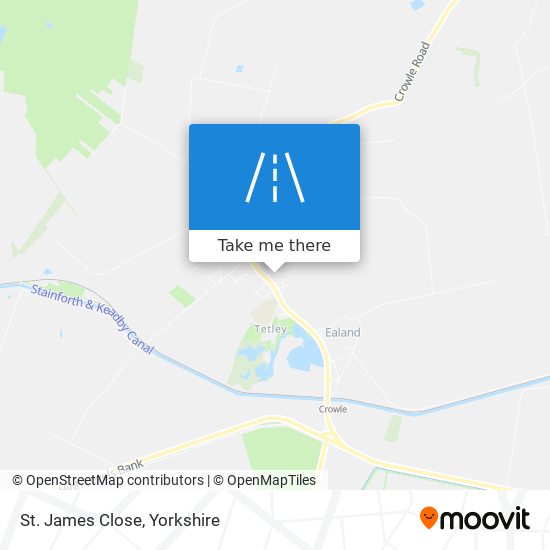 St. James Close map