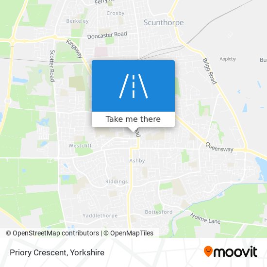 Priory Crescent map