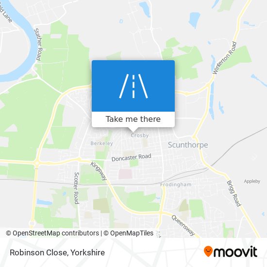 Robinson Close map