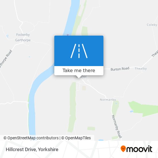 Hillcrest Drive map