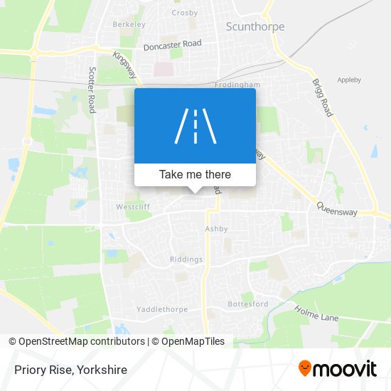 Priory Rise map