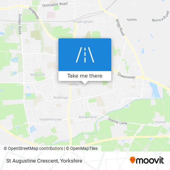 St Augustine Crescent map