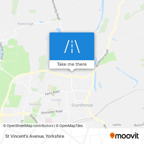 St Vincent's Avenue map