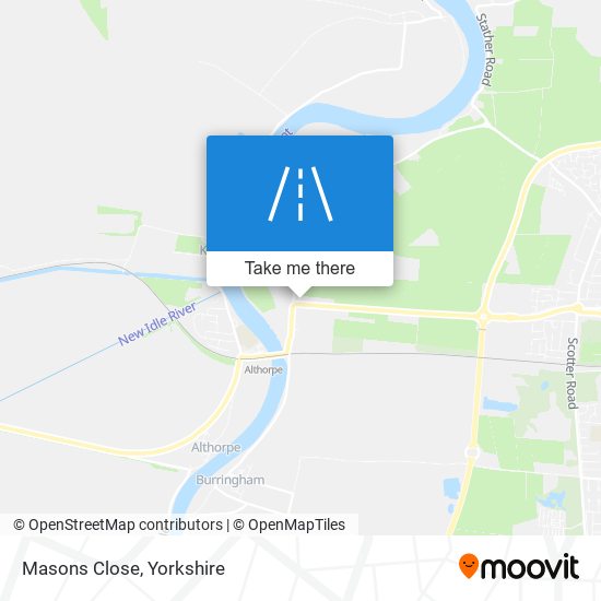 Masons Close map