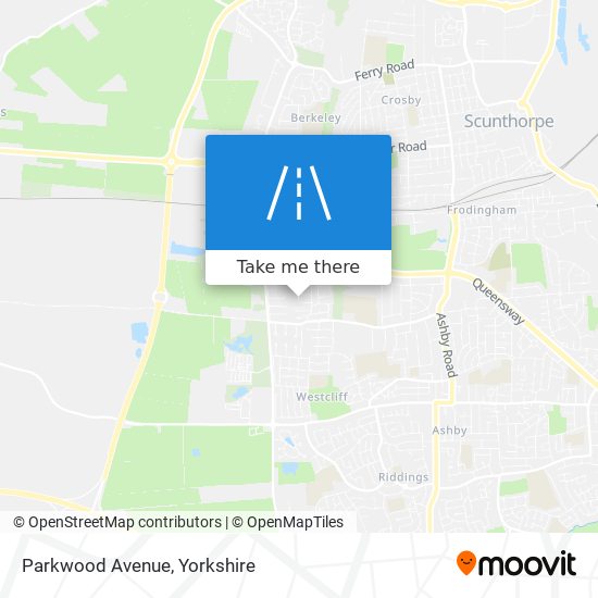 Parkwood Avenue map