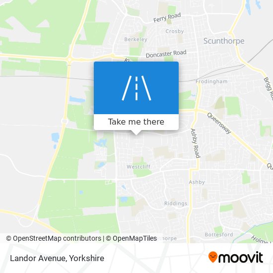 Landor Avenue map