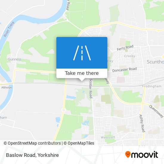 Baslow Road map