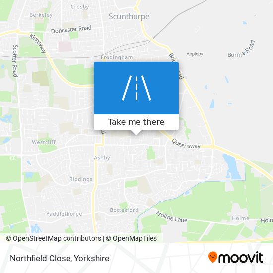 Northfield Close map
