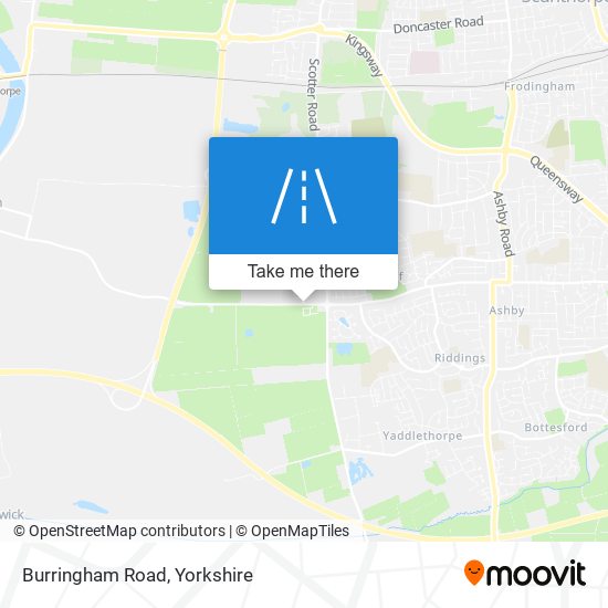 Burringham Road map