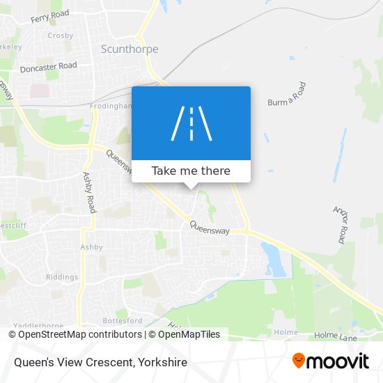 Queen's View Crescent map