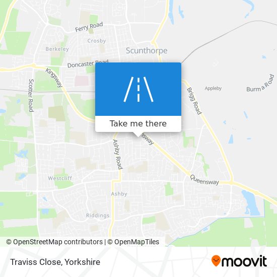 Traviss Close map