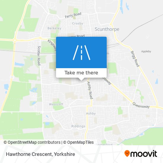 Hawthorne Crescent map