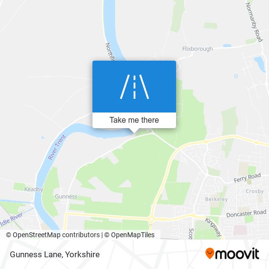 Gunness Lane map
