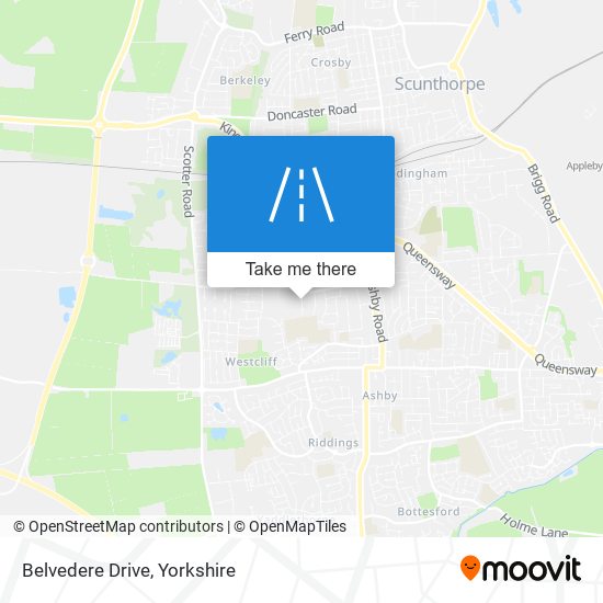 Belvedere Drive map