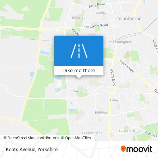 Keats Avenue map
